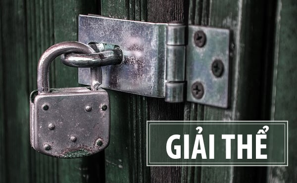 Điều kiện về quyết định giải thể